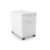 i5 Industries Kai Mobile Pedestal - Matte White - MBF24