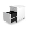 i5 Industries Kai Mobile Pedestal Open - Matte White - MBF24