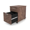 i5 Industries Kai Mobile Pedestal Open - Walnut - MBF24