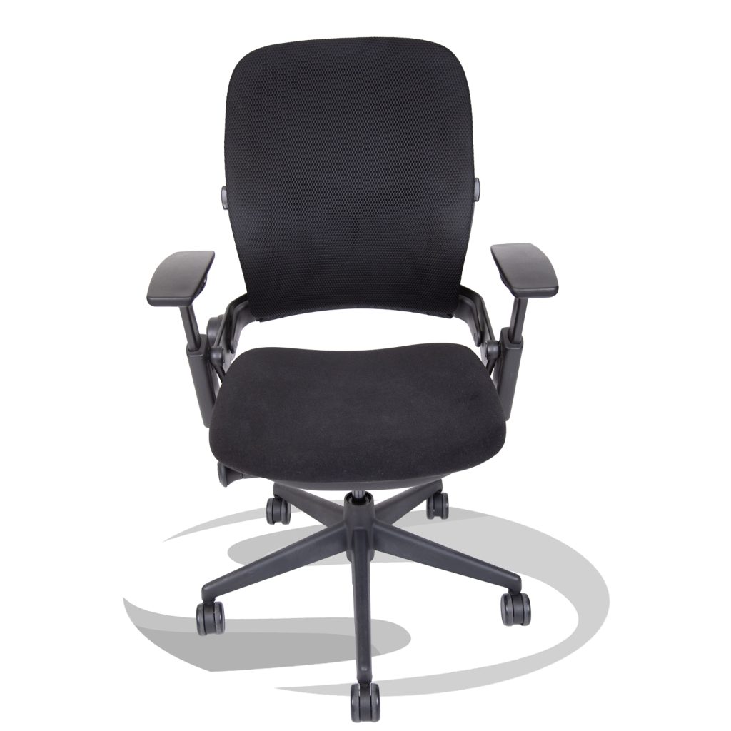 Steelcase Leap V2 Black 3D Mesh Systems Office Furniture