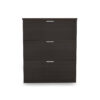 i5 Industries Kai 3 Drawer Lateral File Front - Espresso - L36DR3
