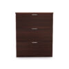 i5 Industries Kai 3 Drawer Lateral File Front - Mahogany - L36DR3