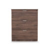 i5 Industries Kai 3 Drawer Lateral File Front - Walnut - L36DR3