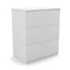 i5 Industries Kai 3 Drawer Lateral File - Matte White - L36DR3