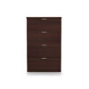 i5 Industries Kai 4 Drawer Lateral File Front - Mahogany - L36DR4