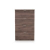 i5 Industries Kai 4 Drawer Lateral File Front - Walnut - L36DR4