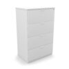 i5 Industries Kai 4 Drawer Lateral File - Matte White - L36DR4