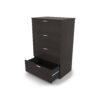 i5 Industries Kai 4 Drawer Lateral File Open - Espresso - L36DR4