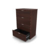 i5 Industries Kai 4 Drawer Lateral File Open - Mahogany - L36DR4