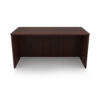 i5 Industries Kai Rectangular Desk Shell Front View - Mahogany - D3048, D3060, D3066, D3071, D3671