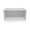 i5 Industries Kai Rectangular Desk Shell Front View - Matte White - D3048, D3060, D3066, D3071, D3671
