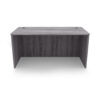 i5 Industries Kai Rectangular Desk Shell Front View - Samoa Gray - D3048, D3060, D3066, D3071, D3671