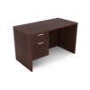 i5 Industries Kai Rectangular Desk Suspended Ped - Mahogany - D2448P-1