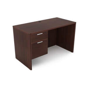 i5 Industries Kai Desk with Suspended Pedestal, 24" D x 48" W