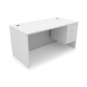 i5 Industries Kai Desk with Suspended Pedestal, 30" D x 71" W
