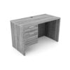i5 Industries Kai Rectangular Desk Suspended Ped - Samoa Gray - D2448P-1