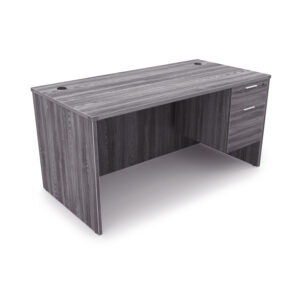 i5 Industries Kai Desk with Suspended Pedestal, 30" D x 48" W