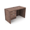 i5 Industries Kai Rectangular Desk Suspended Ped - Walnut - D2448P-1