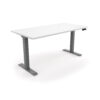 i5 Industries iRize Standing Desk - Matte White Silver Base