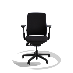 Steelcase Amia Chair Black Fabric Fully Loaded