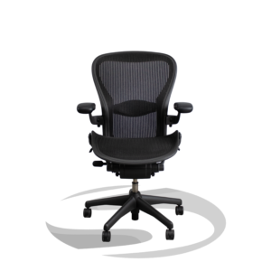 Herman Miller Aeron Fully Adjustable Size C Black (Tab, Lumbar)