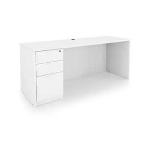 i5 Industries Kai Credenza with Box Box File Pedestal, 24" D x 71" W