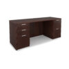 i5 Industries Kai Credenza Double Full Pedestals - Mahogany - C2471P-6, C2466P-9