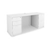 i5 Industries Kai Credenza Double Full Pedestals - Matte White - C2471P-6, C2466P-9