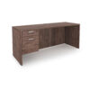 i5 Industries Kai Credenza Single Suspended Pedestal - Walnut - C2471P-1, C2466P-1