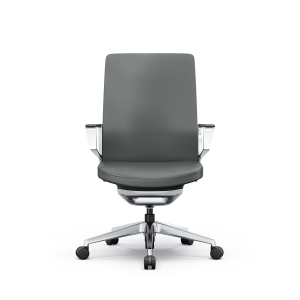 i5 Industries Gravity Leather Conference Chair Fully Loaded Smoke