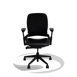 Steelcase Leap V2 3D Mesh and PU Leather Seat in Black Fully Adjustable