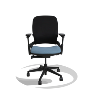 Steelcase Leap V2 3D Mesh Black and Sky Blue Fully Adjustable