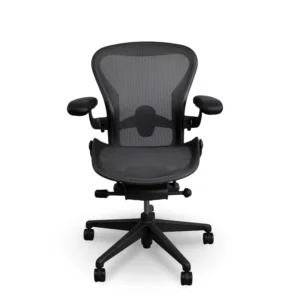 Herman Miller Aeron Size B Graphite Partial Function Remastered Lumbar (TAB)