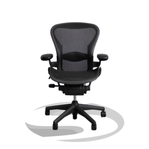 Herman Miller Aeron Size B Graphite Single Function Lumbar (Non-Adjustable Arms)