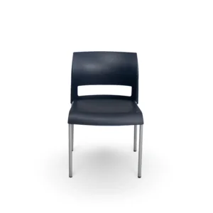 Steelcase Move Stack Chair (Armless) - Navy Blue (Lot of 2)