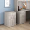 i5 Industries Close Up Box Box File Pedestal with Top next to a desk in coastal private office
