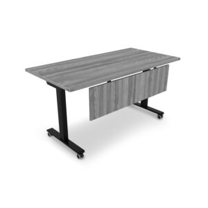 i5 Industries Connect Fluted Training Table with Modesty, 24" D x 60" W