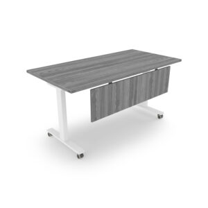 i5 Industries Connect Fluted Training Table with Modesty, 30" D x 72" W