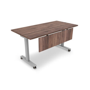 i5 Industries Connect Fluted Training Table with Modesty, 30" D x 48" W