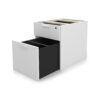 i5 Industries Kai Box File Pedestal Open - Matte White - BF20, BF24