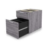 i5 Industries Kai Box File Pedestal Open - Samoa Gray - BF20, BF24
