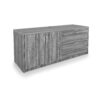 i5 Industries Kai Credenza Lateral File Storage Cabinet - Samoa Gray - C2471P-5