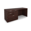 i5 Industries Kai Credenza Single Multi-File Lateral File - Mahogany - C2471P-11, C2466P-8