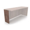 i5 Industries Kai Gable Leg Transparent Credenza - Walnut - GL2814
