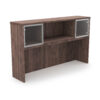 i5 Industries Kai Hutch with 2 Glass Doors - Walnut - OH66P-G2, OH71P-G2