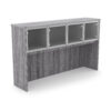 i5 Industries Kai Hutch with 4 Glass Doors - Samoa Gray - OH66P-G4, OH71P-G4