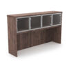 i5 Industries Kai Hutch with 4 Glass Doors - Walnut - OH66P-G4, OH71P-G4