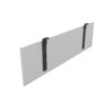 i5 Industries Kai Modesty Panel with Hinged Brackets - Matte White - MP1232P-2, MP1244P-2, MP1250P-2, MP1250P-2