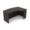 i5 Industries Kai Right-Handed Extended Corner Bow Front Desk Shell - Espresso - EBD3671R