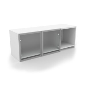 i5 Industries Kai Wall Mounted Hutch with 2 Glass Doors, 48" W